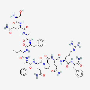 Chemical structure of Neuropeptide SF (human)