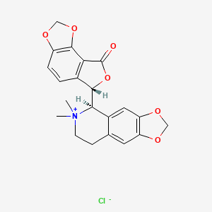 Chemical structure of (-)-Bicuculline methochloride