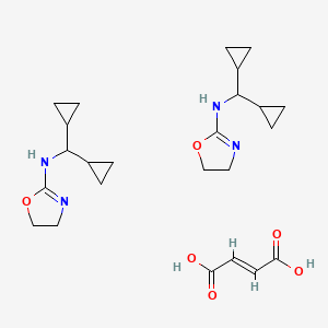 Chemical structure of Rilmenidine (hemifumarate)