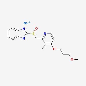 Chemical structure of Rabeprazole sodium