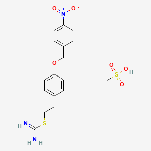 Chemical structure of KB-R7943 mesylate