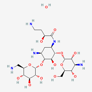 Chemical structure of Amikacin hydrate