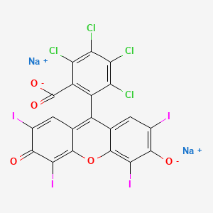Chemical structure of Rose Bengal
