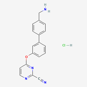 Chemical structure of Cysteine Protease inhibitor hydrochloride