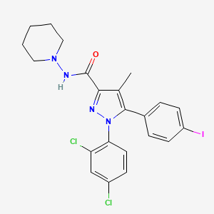 Chemical structure of AM251