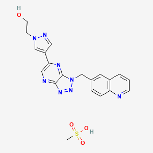 Chemical structure of PF-04217903 mesylate