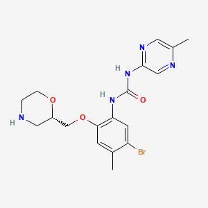 Chemical structure of LY2603618