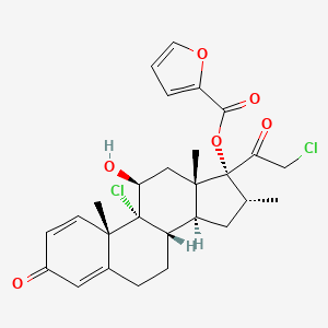 Chemical structure of Mometasone furoate