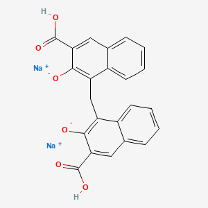 Chemical structure of Disodium pamoate