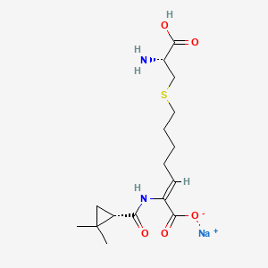 Chemical structure of Cilastatin sodium