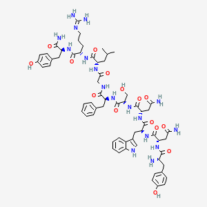 Chemical structure of Kisspeptin-10, rat