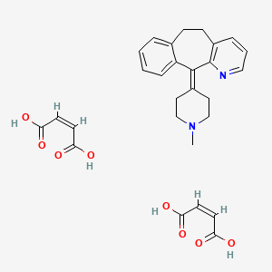 Chemical structure of Azatadine Maleate
