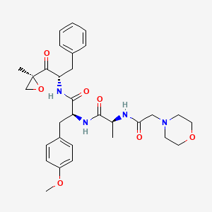 Chemical structure of ONX-0914 (PR-957)