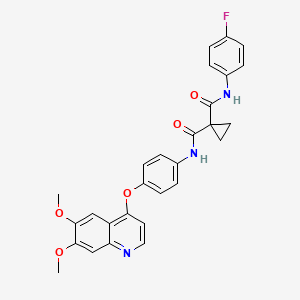 Chemical structure of Cabozantinib