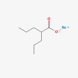 Chemical structure of Sodium Valproate