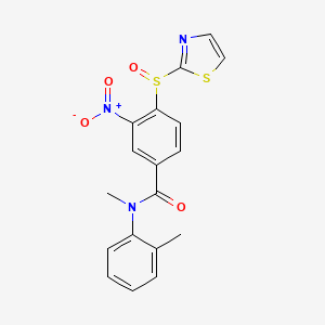 Chemical structure of SB 268262