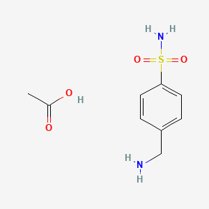 Chemical structure of Mafenide Acetate