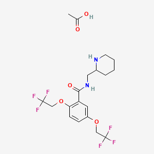 Chemical structure of Flecainide acetate
