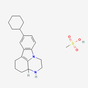 Chemical structure of Tetrindole mesylate