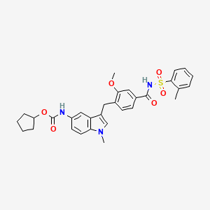 Chemical structure of Zafirlukast