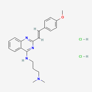 Chemical structure of CP 31398 dihydrochloride