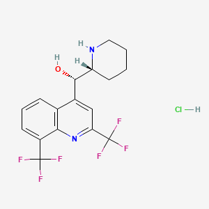 Chemical structure of Mefloquine hydrochloride