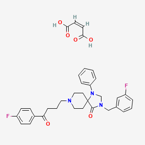 Chemical structure of 3'-Fluorobenzylspiperone maleate