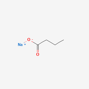 Chemical structure of Sodium butyrate