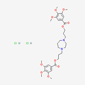 Chemical structure of Dilazep hydrochloride