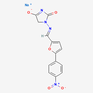 Chemical structure of Dantrolene, sodium salt