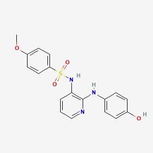 Chemical structure of ABT-751 (E7010)