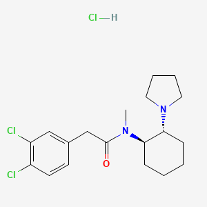 Chemical structure of (±)-U-50488 hydrochloride