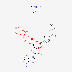 Chemical structure of BzATP triethylammonium salt