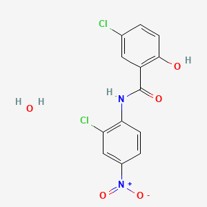 Chemical structure of Niclosamide monohydrate