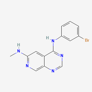 Chemical structure of PD 158780