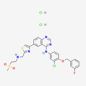 Chemical structure of GW 583340 dihydrochloride