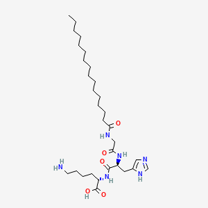 Chemical structure of PalMitoyl Tripeptide-1