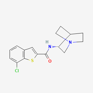 Chemical structure of EVP-6124