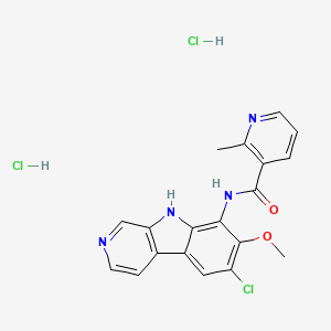 Chemical structure of ML 120B dihydrochloride