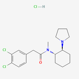 Chemical structure of (-)-U-50488 hydrochloride