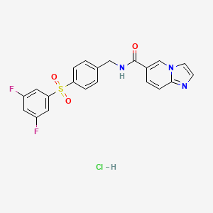 Chemical structure of GNE-617 hydrochloride