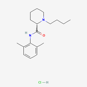 Chemical structure of Levobupivacaine HCl
