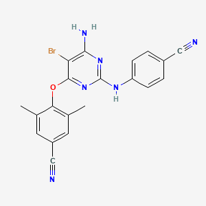 Chemical structure of Etravirine