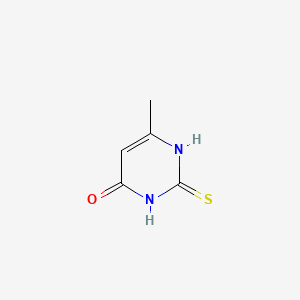 Chemical structure of Methylthiouracil