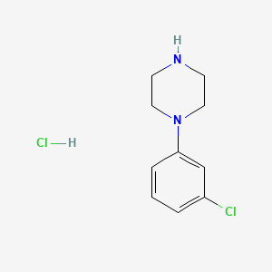 Chemical structure of 1-(3-Chlorophenyl)piperazine (hydrochloride)