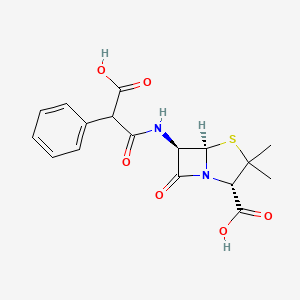 Chemical structure of Carbenicillin