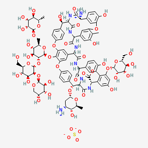 Chemical structure of Ristocetin A (sulfate)