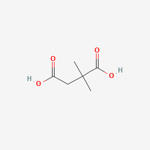 Chemical structure of 2,2-Dimethylsuccinic acid