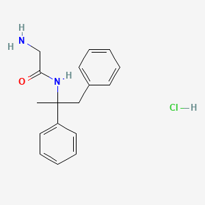 Chemical structure of Remacemide hydrochloride