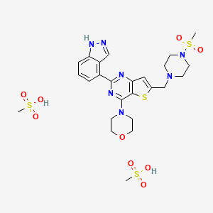 Chemical structure of Pictilisib Bismesylate